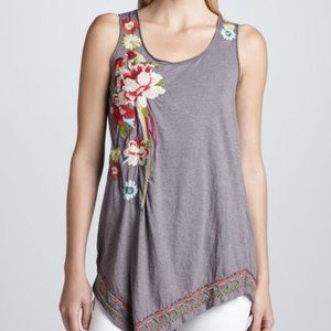 Johnny Was Isla Embroidered Asymmetric Tunic,